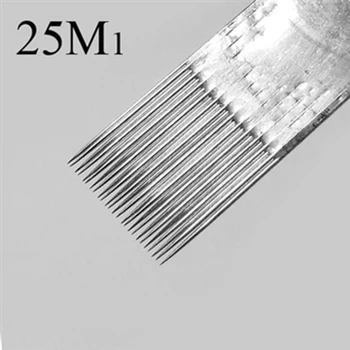 

50Pcs New Assorted Sterilize Disposable Magnum Tattoo Needles 25M1 Permanent makeup Stainless Steel tatuagem agujas piercing