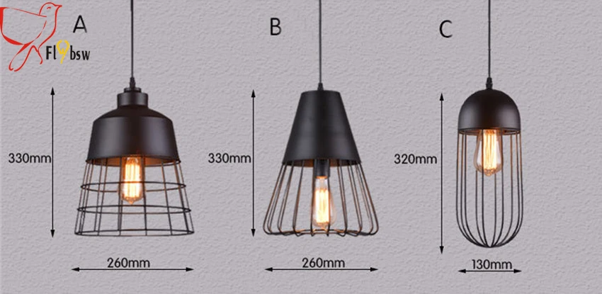 Винтажная железная сетка, подвесные светильники, черный/белый/розовое золото, ретро Клетка, промышленная Подвесная лампа для бара, кафе, ресторана, подвесные лампы
