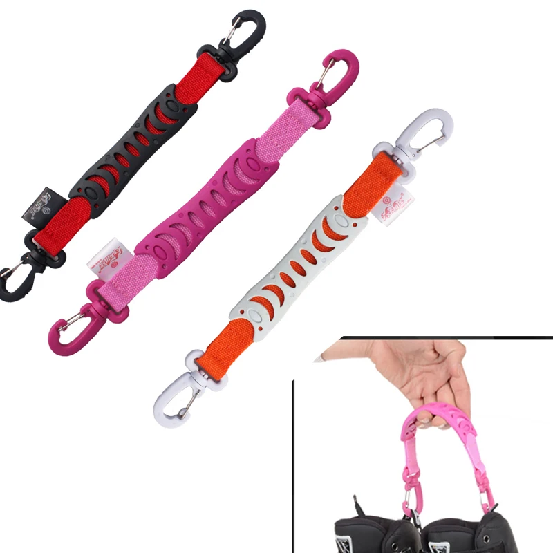 

30cm Power Slide Roller Blade Skating Shoes Patins Nylon Handle Hook Buckle Carry For Inline Roller Skate Shoes Random Color