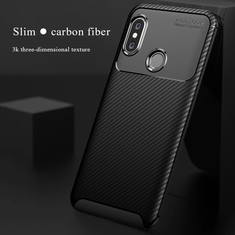 

Carbon Fiber Texture Soft TPU Case For Xiaomi Redmi 6 Pro 6A Note 5 6 Pro Back Cover For Xiaomi Pocophone F1 Mi 8 A2 6X Mi8 Case