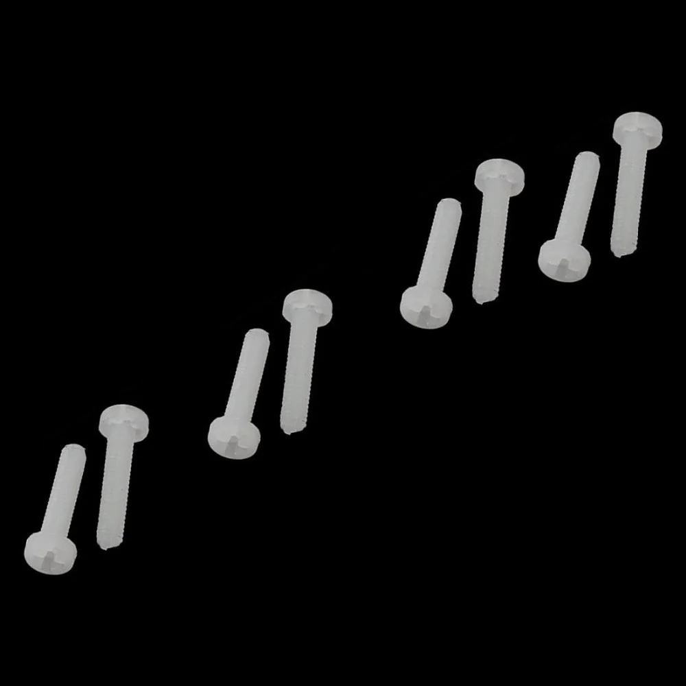 Стиль 50 x Вайс m2 x 8 мм, нейлон pa66 maschinenschraube