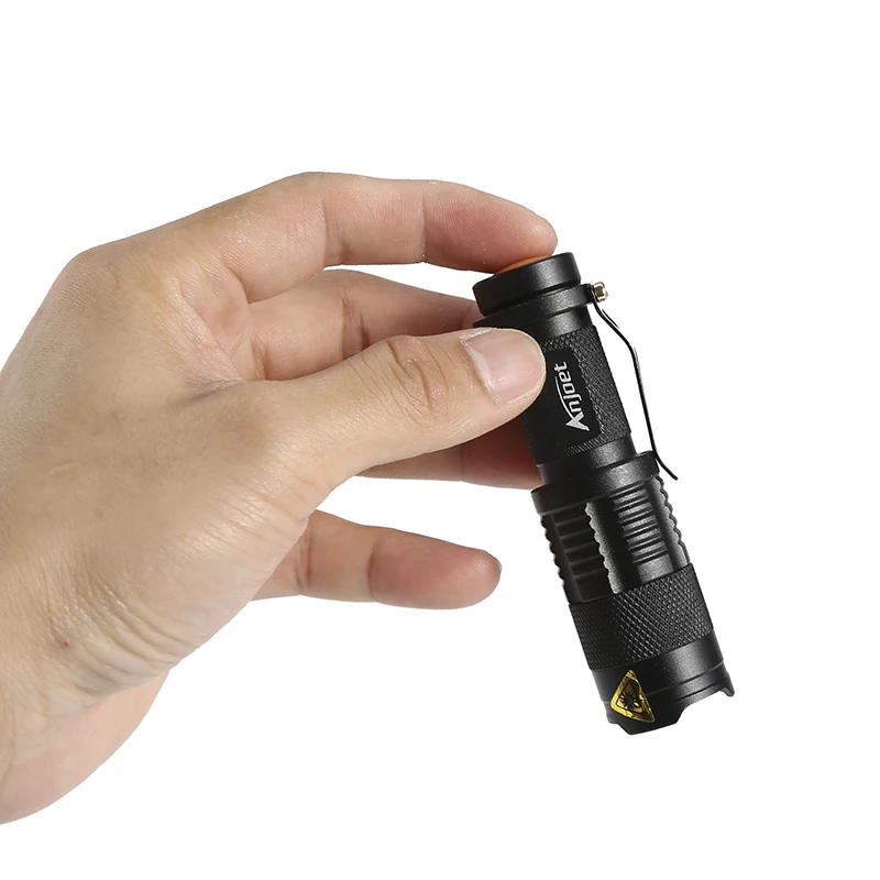 Anjoet мини ZOOMABLE 2000LM CREE Q5 ZOOM тактический флэш-светильник AA батарея или 14500 батарея мини-фонарь светильник лампа+ мини-Кобура