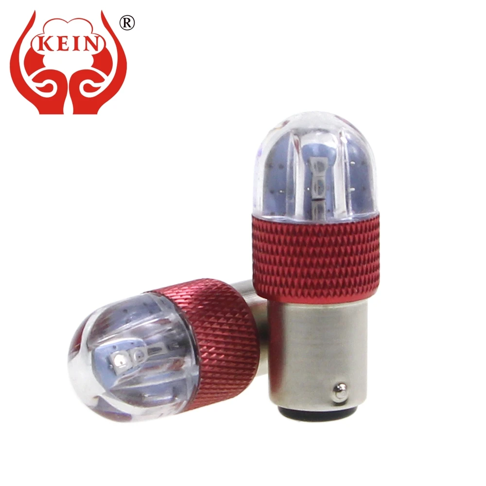 KEIN 2 шт. Strobe Flash P21/5 Вт светодиодный 1157 Bay15D авто лампы 3030 6smd белого и красного цветов