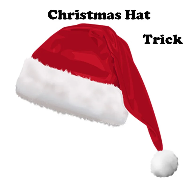 

Christmas Hat Trick (Inner Dia18cm) Magic Tricks Object Appear Vanish From Hat Magia Magician Stage Party Illusions Gimmick Fun