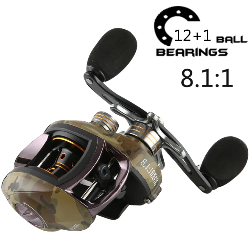 

FDDL 12+1BB Baitcasting reel Low Profile Reel 8.2:1 Fishing Reel Bait Casting shimano olta Fishing Reels Carretilha de pesca
