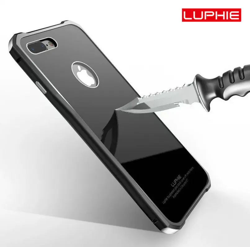imágenes para De lujo a prueba de golpes a prueba de arañazos de aluminio fino de metal casos de parachoques del capítulo para apple iphone 7 7 plus vidrio templado contraportada shell imágenes para De lujo a prueba de golpes a prueba de arañazos de aluminio fino de metal casos de parachoques del capítulo para apple iphone 7 7 plus vidrio templado contraportada shell