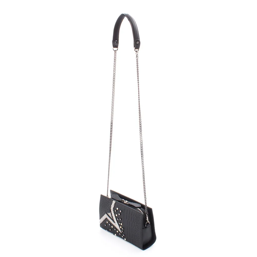 Brand Women's Alligator Pattern Genuine Leather flap Shoulder Crossbodybag | Багаж и сумки