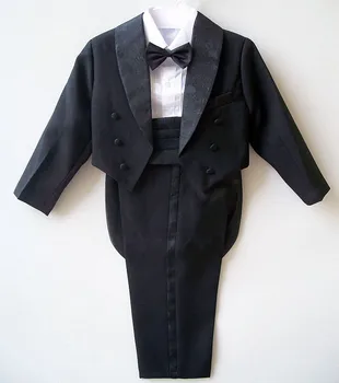 

2019 Big Boys suits for wedding Kids Prom Suits Black/White party Suits for Boys Tuxedo Children Clothing Set Boy Formal Costume