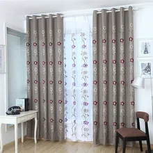 Вышитые цветочные шторы для гостиной хлопковые жалюзи нитяные шторы Tulles для шторы для спальни dormitorio