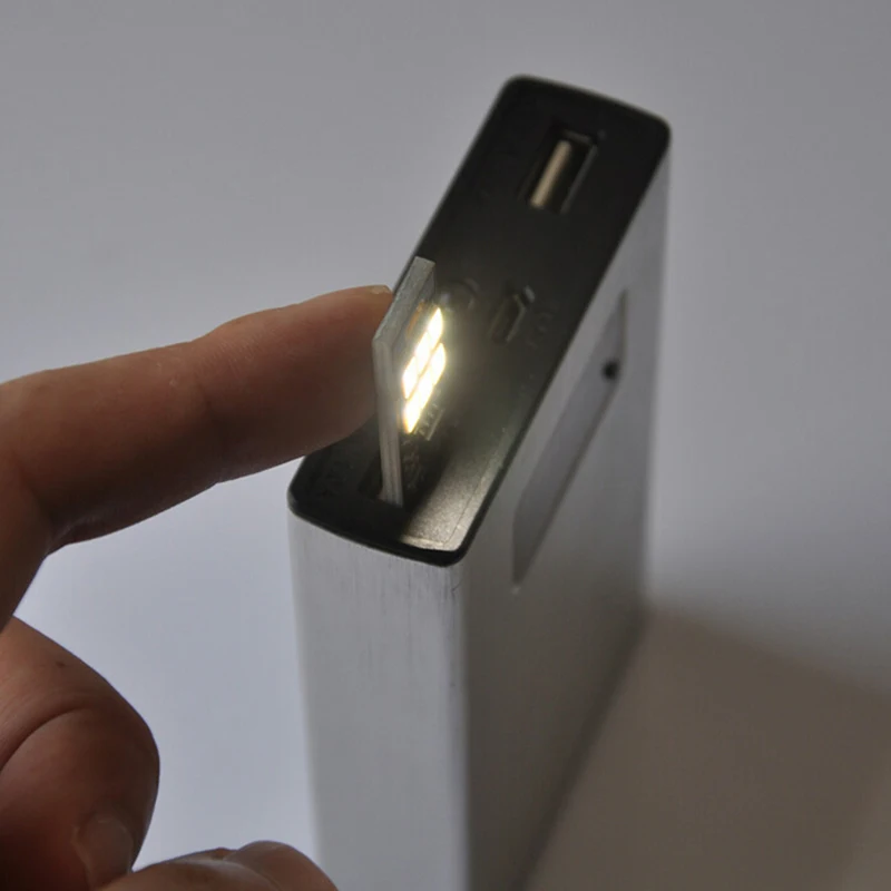 1PC Portable Mini USB Power 6 LED Night Light Lamp 1W 5V Touch Dimmer White Light For Power Bank Computer Laptop