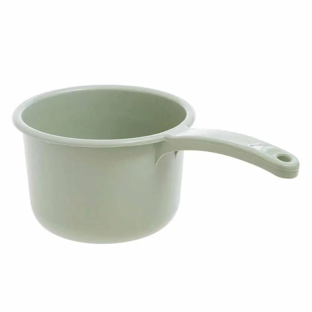 Шампунь для купания с длинной ручкой, чашки для кухни, инструмент для мытья овощей, ложка для воды, пластмассовые разбрызгиватели, ложка для купания, ложки для воды - Цвет: Зеленый