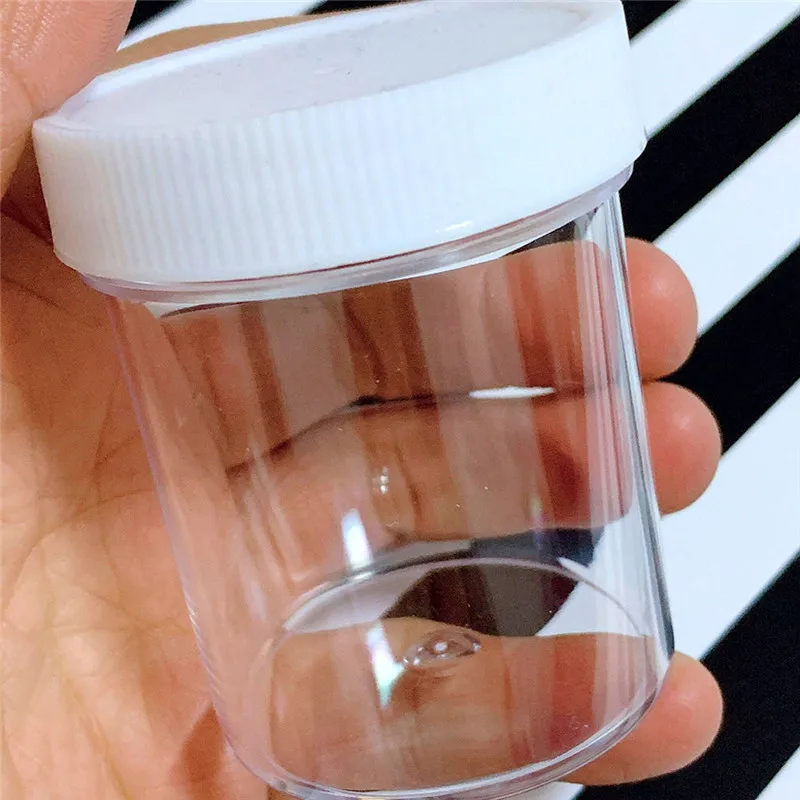 

120ML New Storage Container For Slime Clay Makeup Jar Cosmetic Pot Cream Bottle Nail Box For Home Storage Organization Supplies