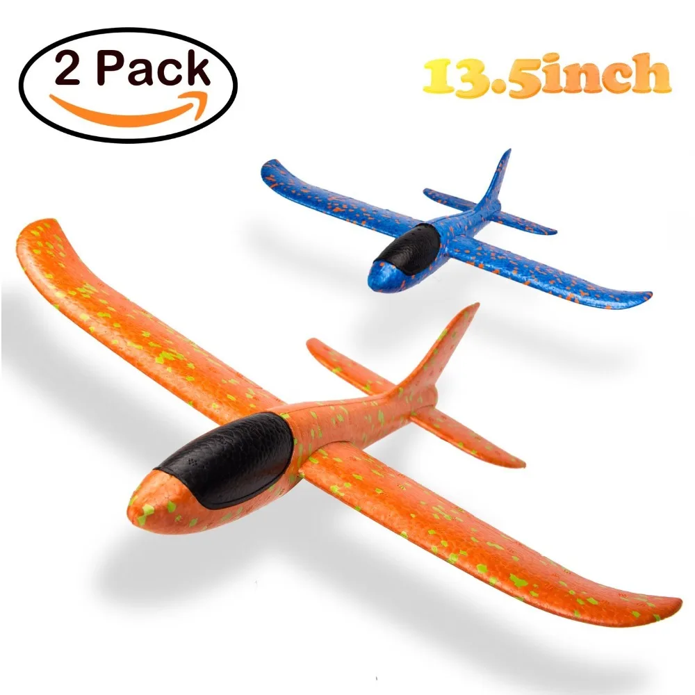 Hand Launch Throwing Glider Aircraft Inertial Foam EVA Airplane Toy EPP Aircraft-2PCS/Set | Игрушки и хобби