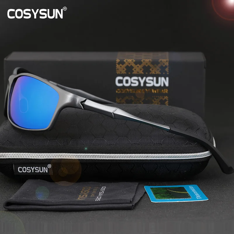 Солнцезащитные очки COSYSUN Мужские поляризационные алюминиевые спортивные
