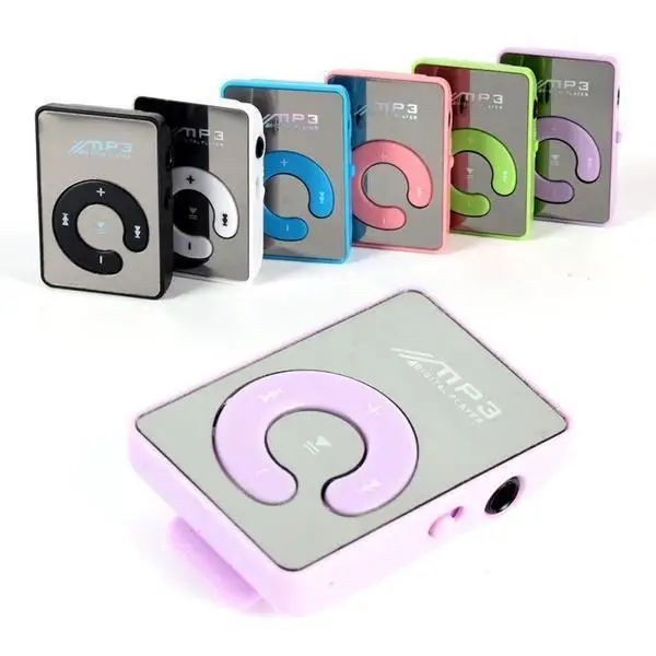 

NEW Big promotion Mirror Portable MP3 player Mini Clip MP3 Player waterproof sport mp3 music player walkman lettore mp3