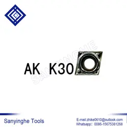 Бесплатная доставка, высокое качество sangyinghe 10 шт./лот ccgt060202-ak K30 ccgt060204-ak K30 ЧПУ Карбид Включение вставки для алюминиевых