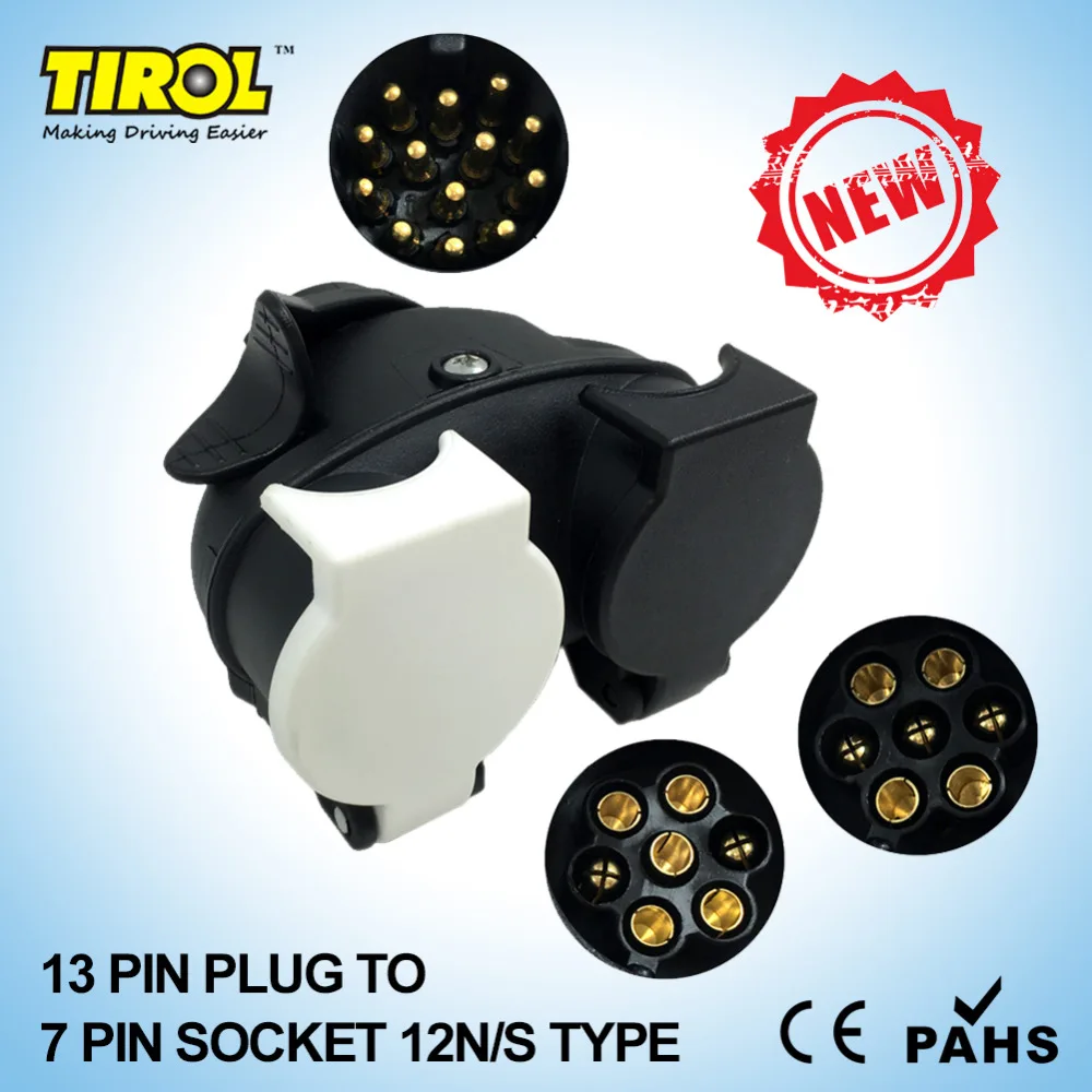 TIROL13 контактный разъем для 12N/S 12 s 7 Pin розетки караван буксировки преобразования