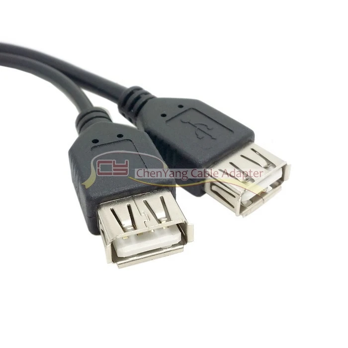 Кабель USB 2,0 A для передачи данных с двумя разъемами USB 2,0 A+ кабель-удлинитель USB 2,0 A