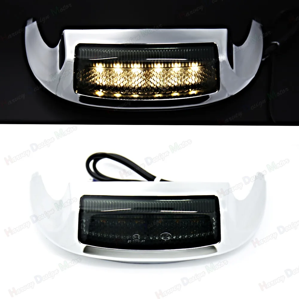 

Front LED Fender Tip Light Smoked Lens for Harley Street Glide Road King FLHR 2014-2017 M