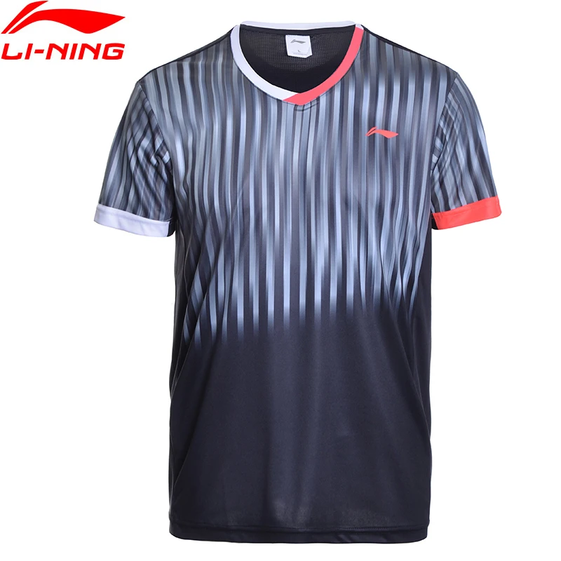 

(Clearance Sale)Li-Ning Men AT DRY Badminton Shirts Light T-Shirts Competition Top Comfort LiNing Sports Tee AAYM147 MTS2695