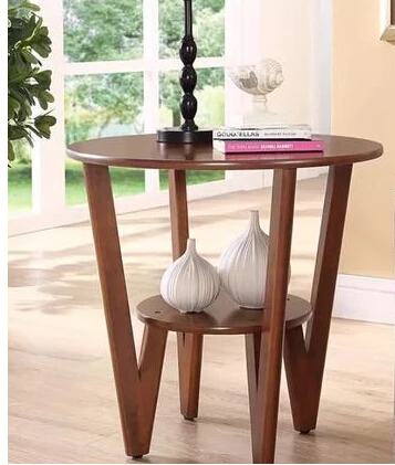 Beautiful type sofa table side. Simple Angle of a few. Small round tea table. Round telephone table.
