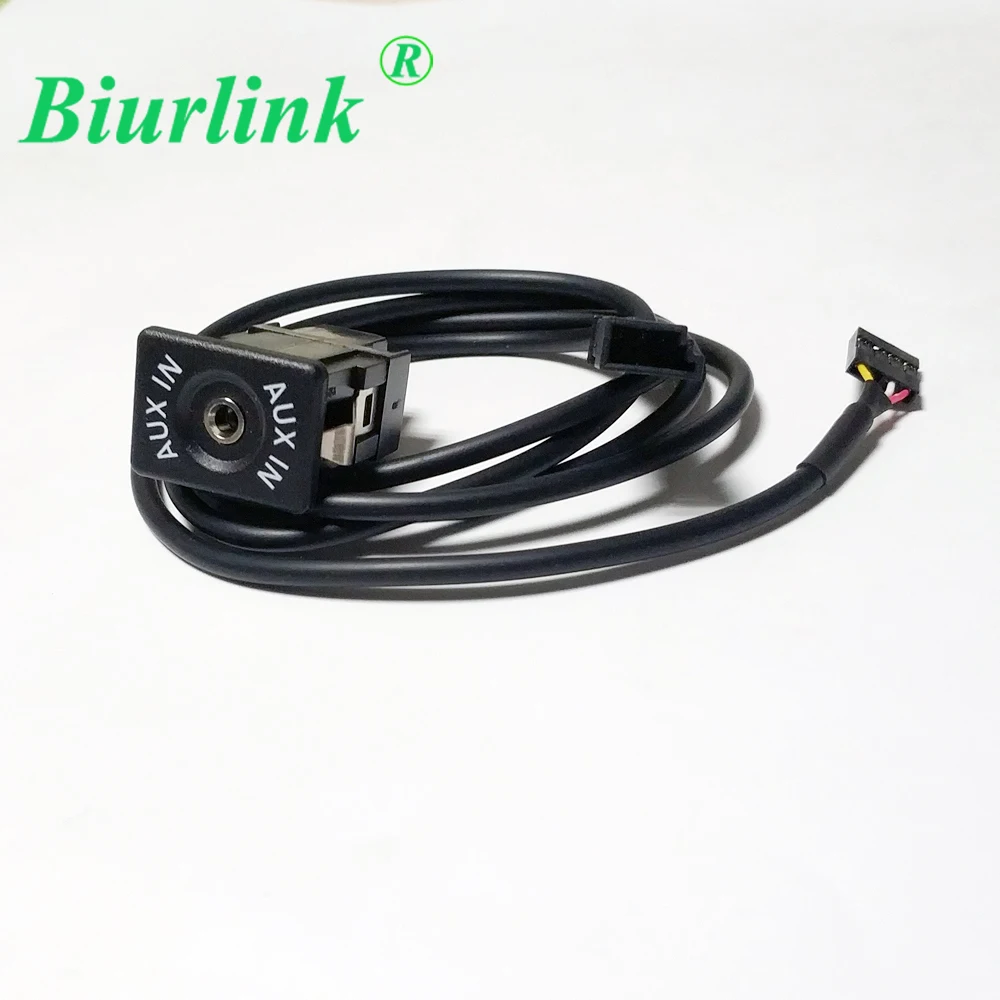 

Biurlink AUX IN Socket 3.5mm Audio Cable Adapter Set For BMW E39 E46 E53 X5 16:9 CD Player NAVI 3Pin CD Changer Jack Plug