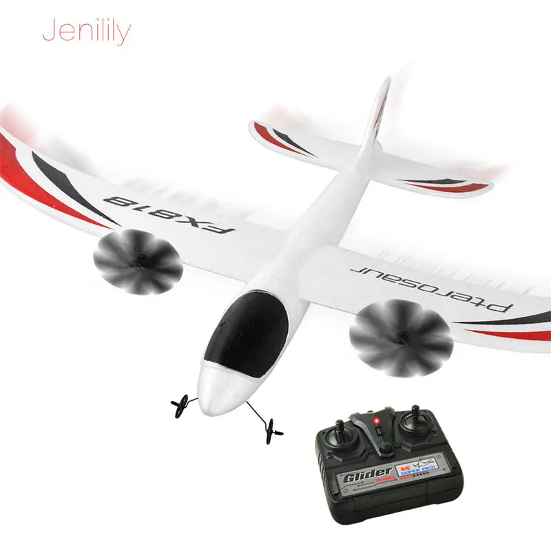 

1 Set FX-818 EPP Material RC Airplane Model 2 Channel Radio Controlled RC Glider Airplane Educational Gift for Kids Boys