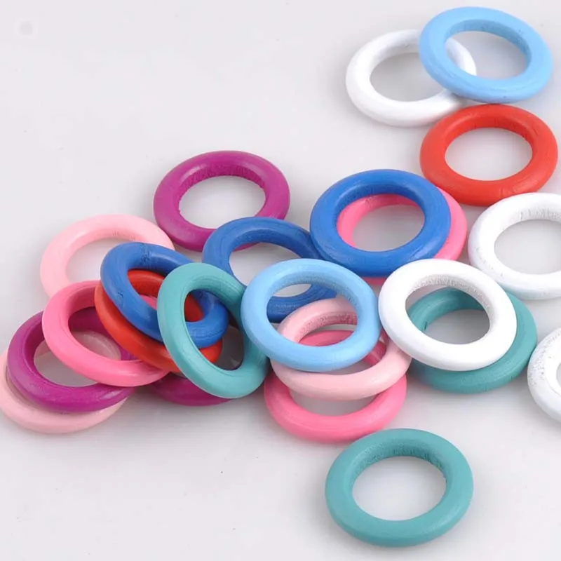 32mm-Mixed-Color-wood-teething-beads-Wooden-Ring-20mm-Great-for-Jewelry-Teethers-Ring-Toss-Games (2)
