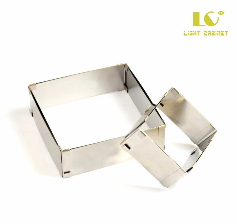 Adjustable Square/Retangle Shape Mousse Ring DIY Stainless Steel Square Cake Mousse Cutter For Kitchen Bakery Baking Tool