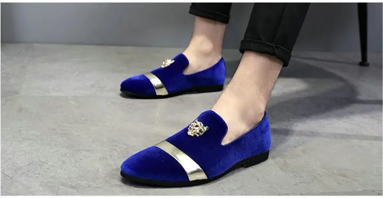  Men's Casual Shoes Moccasins Mens Shoes Casuals Mens Shoes Casual Slip On White Slip-On Men Loafers Men Loafers Velvet Big Size (5)
