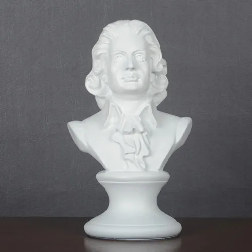 Европейское креативное украшение для дома большой музыкальный Mozart Бюст Смола скульптура произведение искусства подарок - Цвет: B