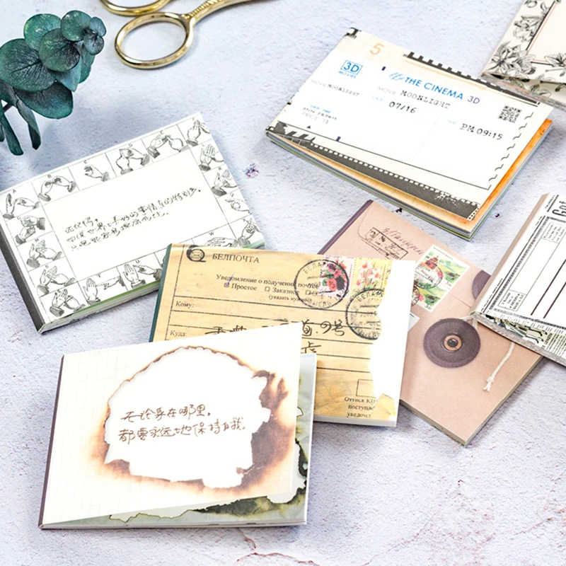 

Mo.Card Retro record letter notepad paper message note Memo pad