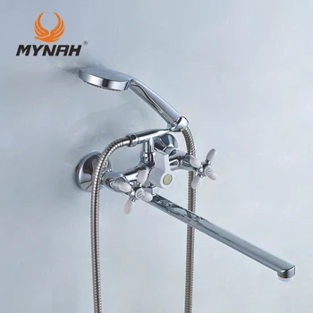 

MYNAH Russia free shipping classic shower faucet bathroom faucet dual control multi color selection