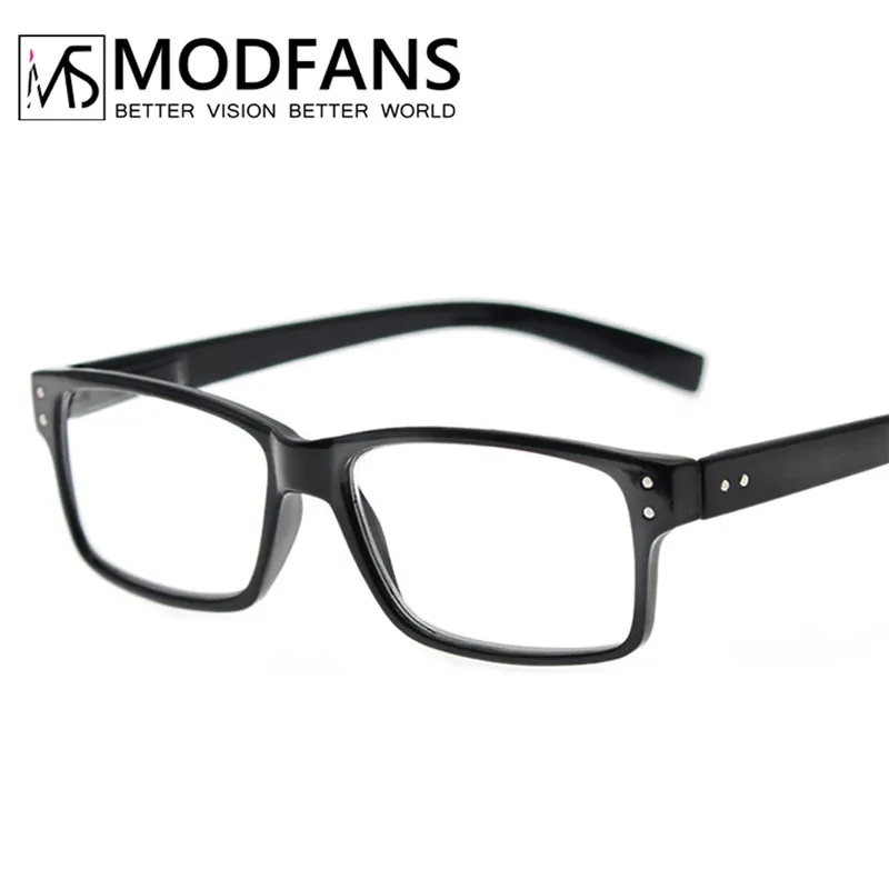 Reading Glasses Men Women Rectangle Frame Clear Lens Black Eyeglasses Presbyopic Ultralight Diopter Male Sight 1.0 1.25 1.75 2.0