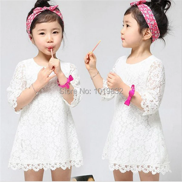 

2015 Newest Children Girl Lace Dress-Girl Pageant Dresses-Toddler Girl Flower Dresses