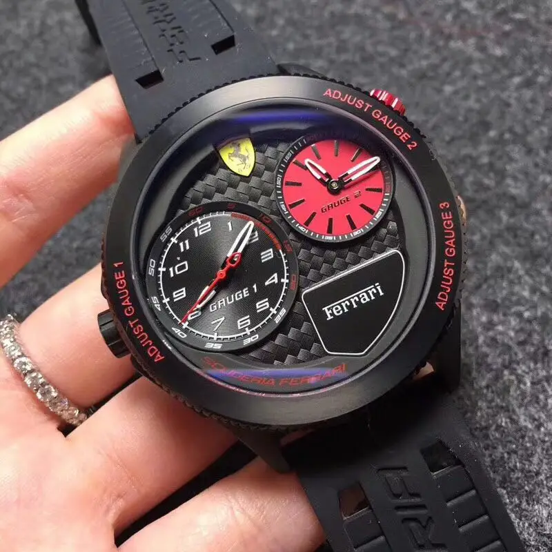 

2019 Luxury Brand for Ferrary Men Silicone Strap Watches Fashion Sports Casual Quartz Wristwatch Relogio Masculino Reloj Hombre