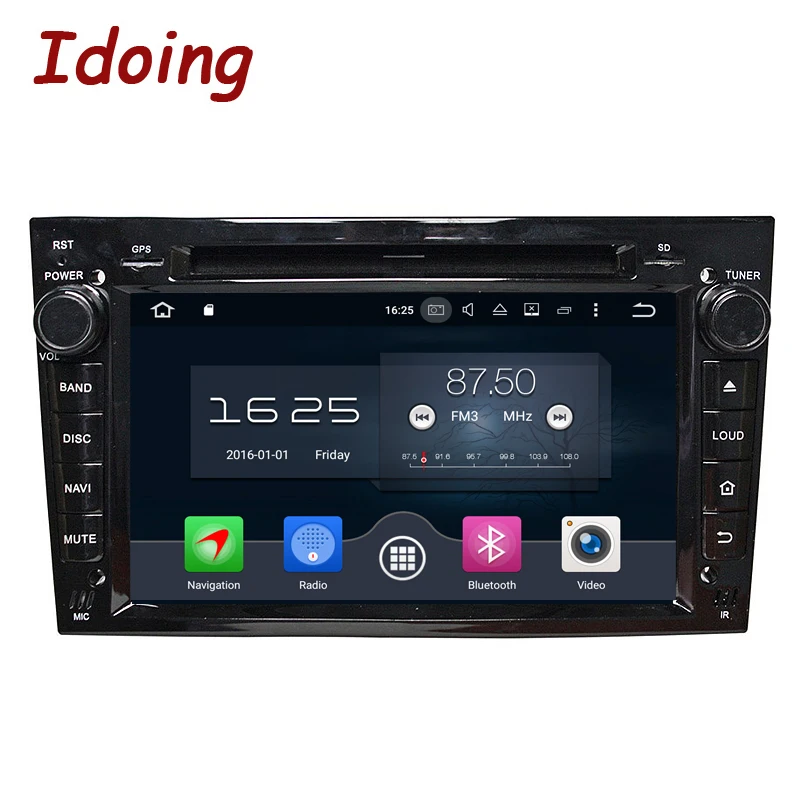 

Idoing 2Din Car Radio For OPEL Astra H Car GPS Navigation Android 8.0/7.1 1080P Capacitive Touch screen GPS Navigation Bluetooth