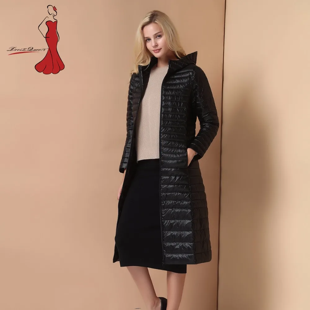 

Down Coat Female Women's Blend Coat Jacket Women Women's Blend Coat Long Winter Warm Ultra White Duck Jackets Soft Handfeel Cozy
