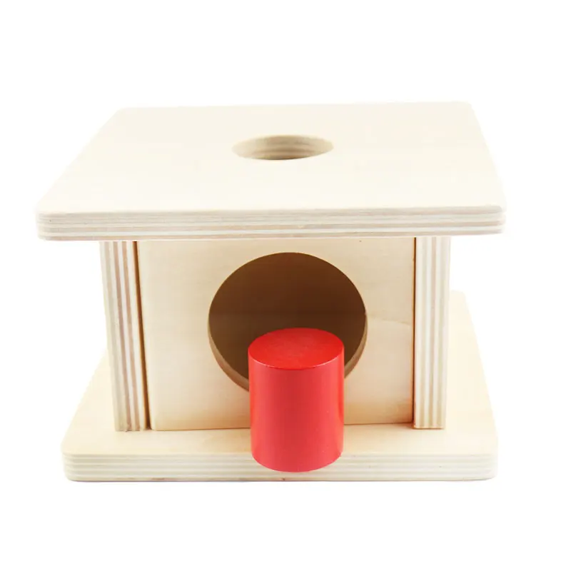 Infant Toddler Montessori Materials Wooden Ball Coin Box Educational math toys Preschool Training Brinquedos Juguets G1946T