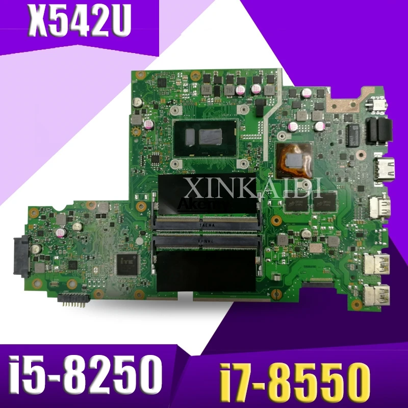 Laptop motherboard for ASUS X542U X542UQ X542UN X542UR A580U mianboard i5-8250 i7-8550 exchange