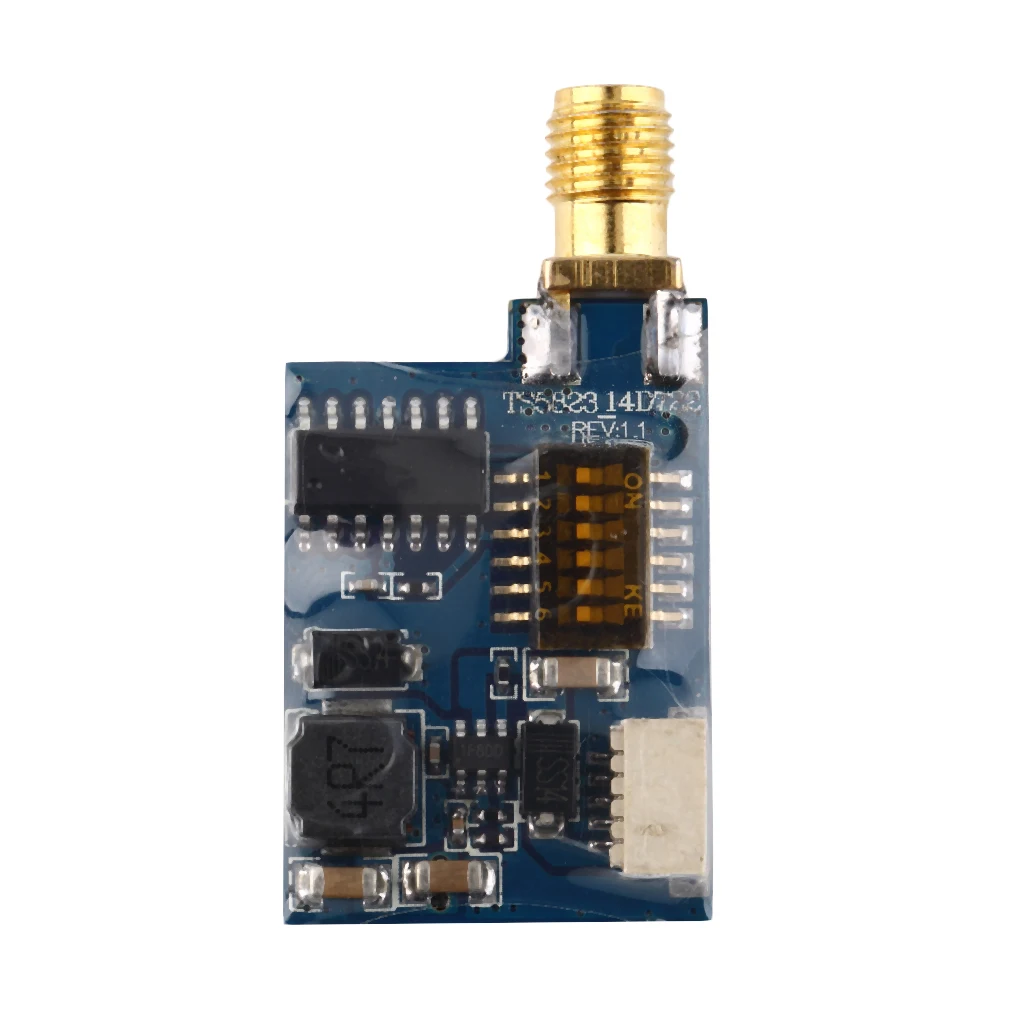 

LHI FPV Frame TS5823 Mini FPV Tx Only 7.3g 5.8Ghz 48Ch 200mW AV Transmitter Module (TX) TS5823/ RP-SMA