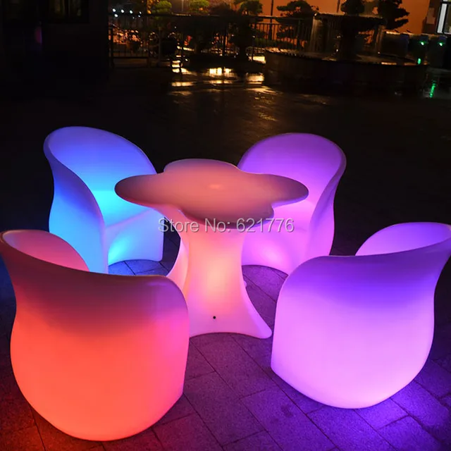 LED illuminated cocktail table,coffee table outdoor LED ...