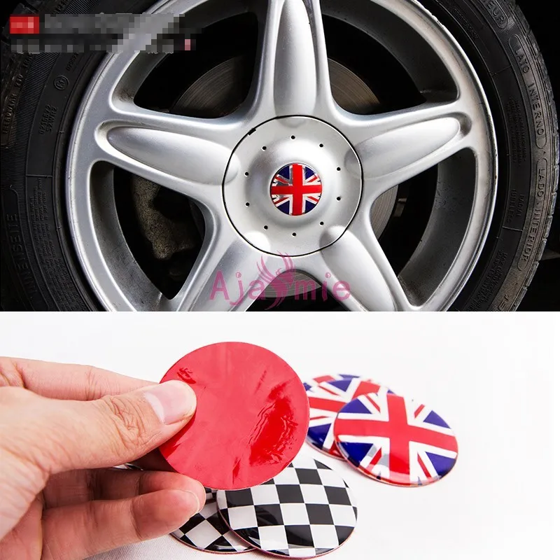Аксессуары для BMW Mini Cooper Крышка Ступицы Колеса Флаг Великобритании Защита от царапин алюминиевый сплав Хром