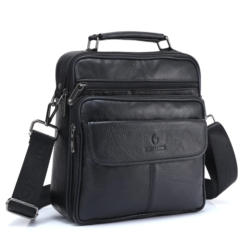 ZZNICK 2018 الأزياء الرجال حقيبة ساعي بريد للرجال جلد حقيبة كتف مصمم العلامة التجارية الشهيرة حقيبة أعمال crossbody حقيبة للرجال