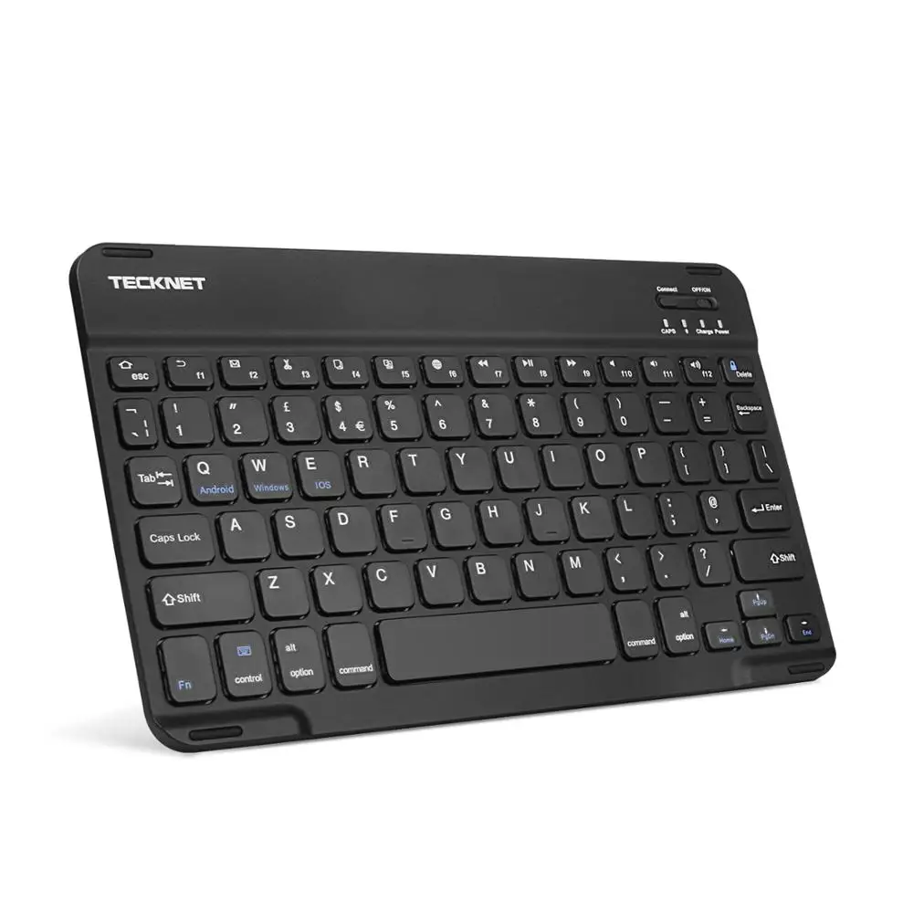 

TeckNet Wireless Bluetooth Keyboard Rechargeable UK Layout Keyboard for iOS Windows Android 3.0 Above OS