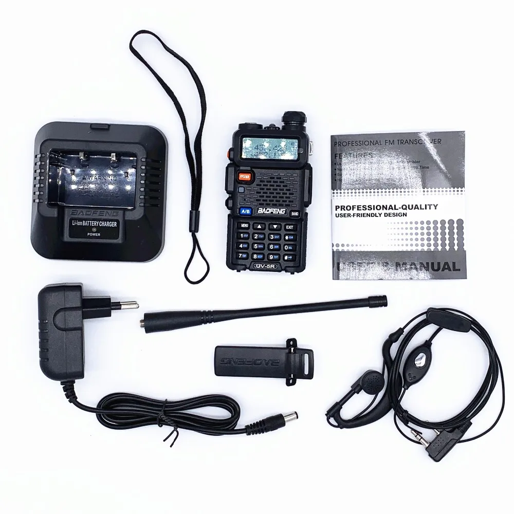 Baofeng UV-5R портативная рация профессиональная CB радиостанция Baofeng FM трансивер 5 Вт VHF UHF портативная UV 5R охотничья радиостанция