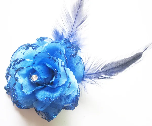 

2017 Hot Sale Dark Blue Hair Clip Bride Small Rose Flower Headband New Wedding Floral Garland Hair Band Headbands Accessories