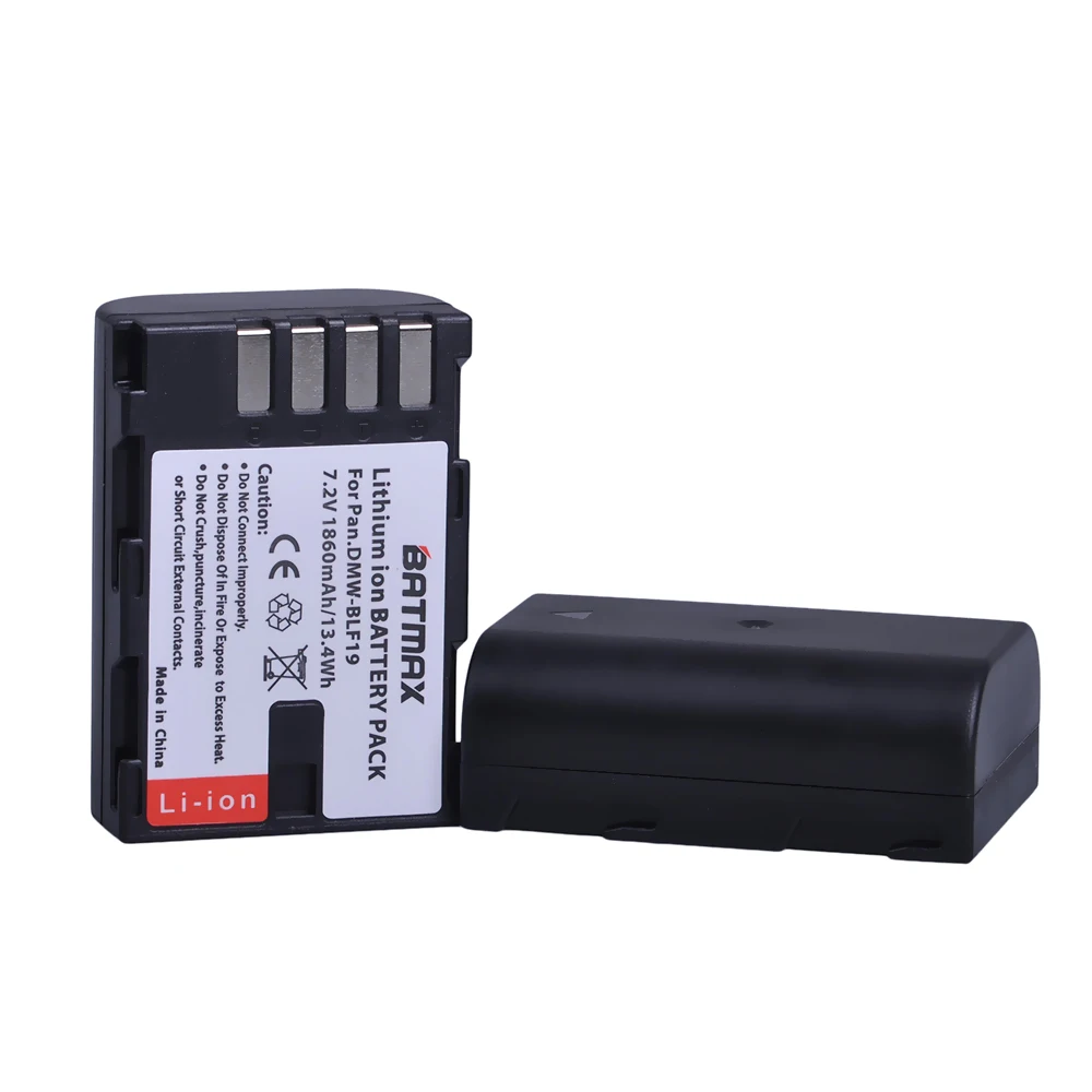 Tanie 2 sztuk 1860MaH DMW BLF19 DMW BLF19 BLF19E DMW BLF19e DMW BLF19PP bateria + LCD ładowarka z podwójnym portem usb dla Panasonic Lumix GH3 GH4 GH5 G9