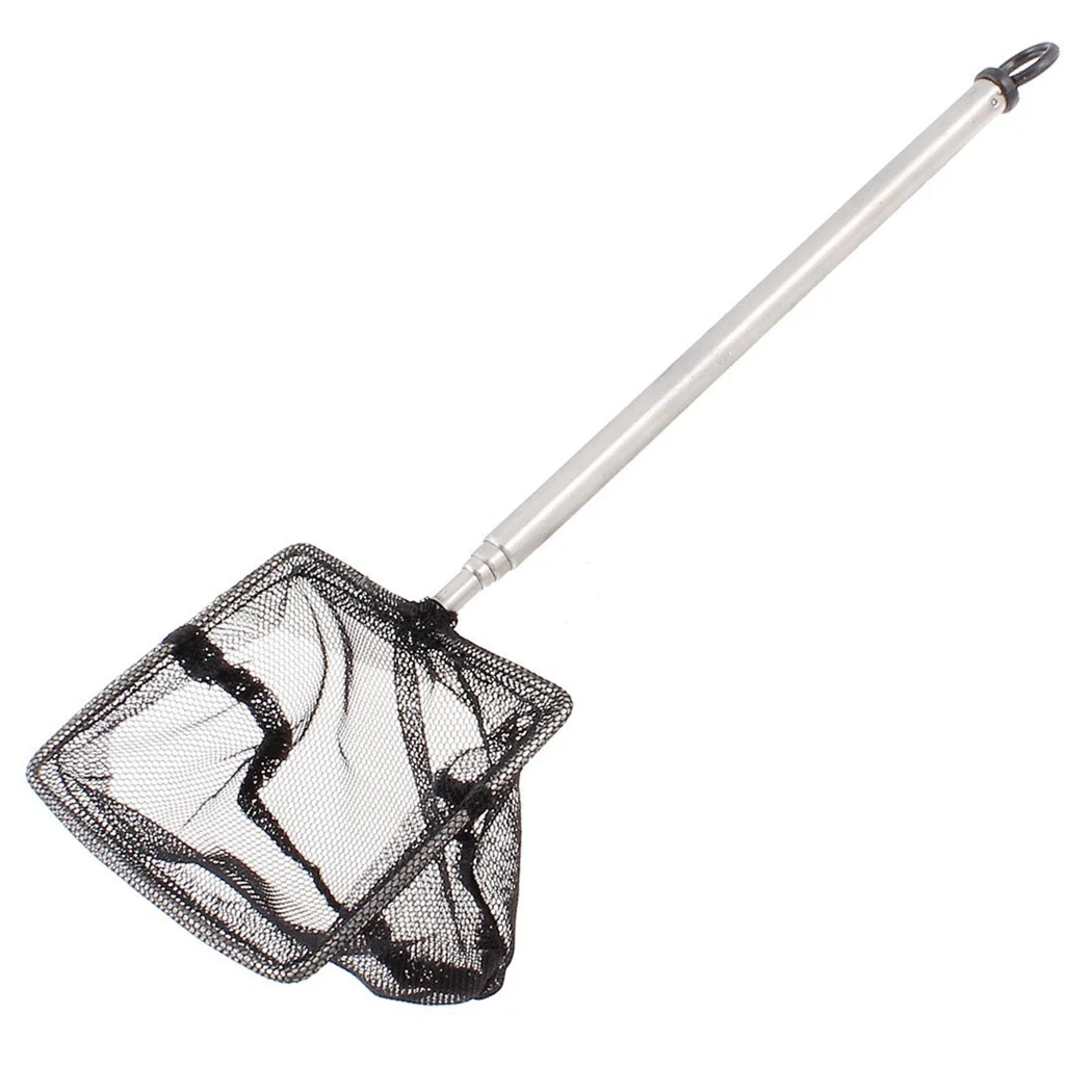 

Aquarium Fish Nets Portable Long Handle Stainless Steel Aquarium Fish Tank Fishing Net Landing Net Floating Tank Cleaning Tools
