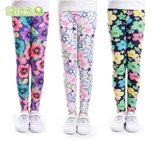 Леггинсы для девочек цветочные леггинсы с принтом классические леггинсы для малышей, Infantil Para Menina узкие брюки для маленьких девочек от 2 до 14 лет детские штаны